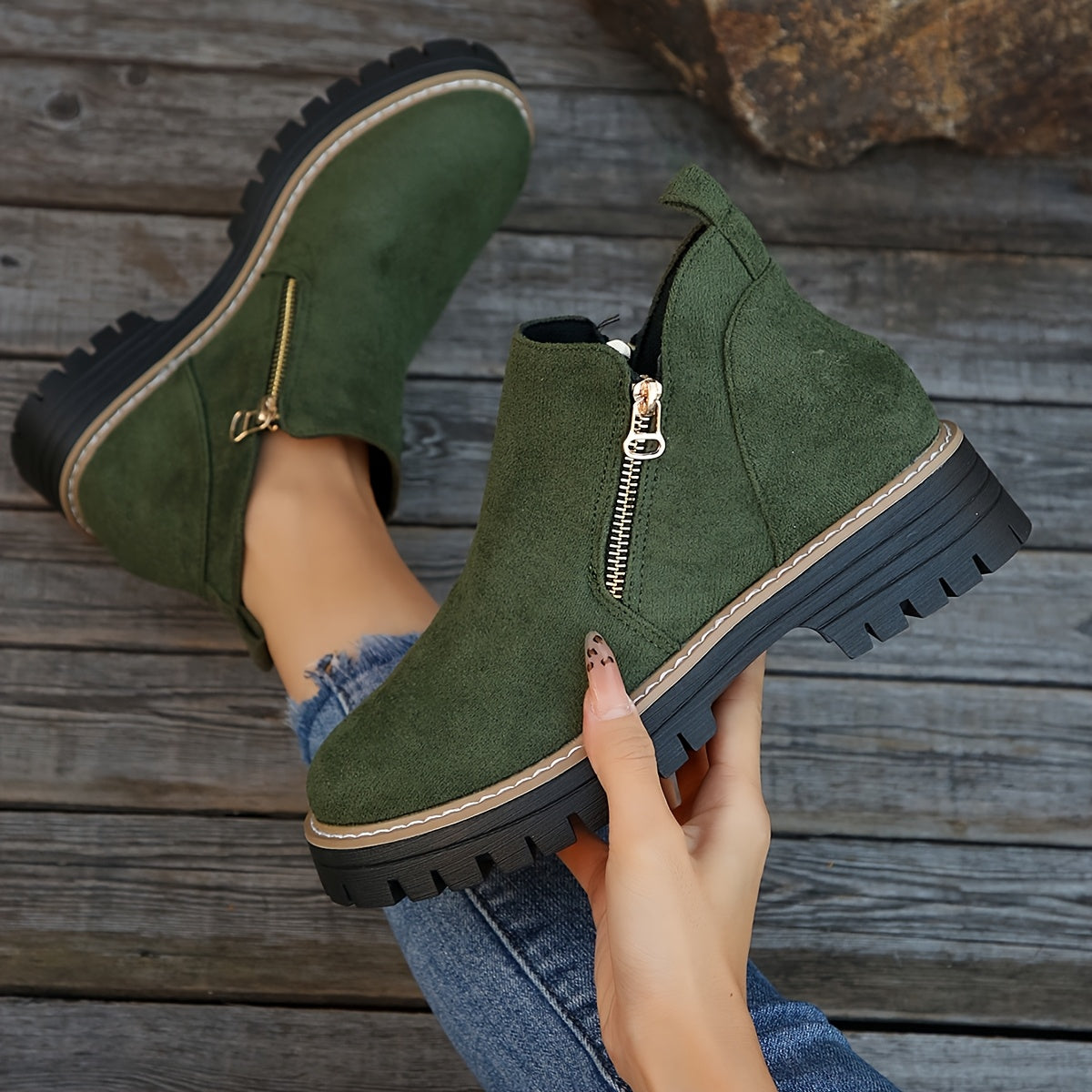 Comfortable Women's Ankle Boots with Arch Support