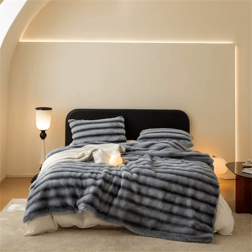 Liora Faux Fur Throw Blanket