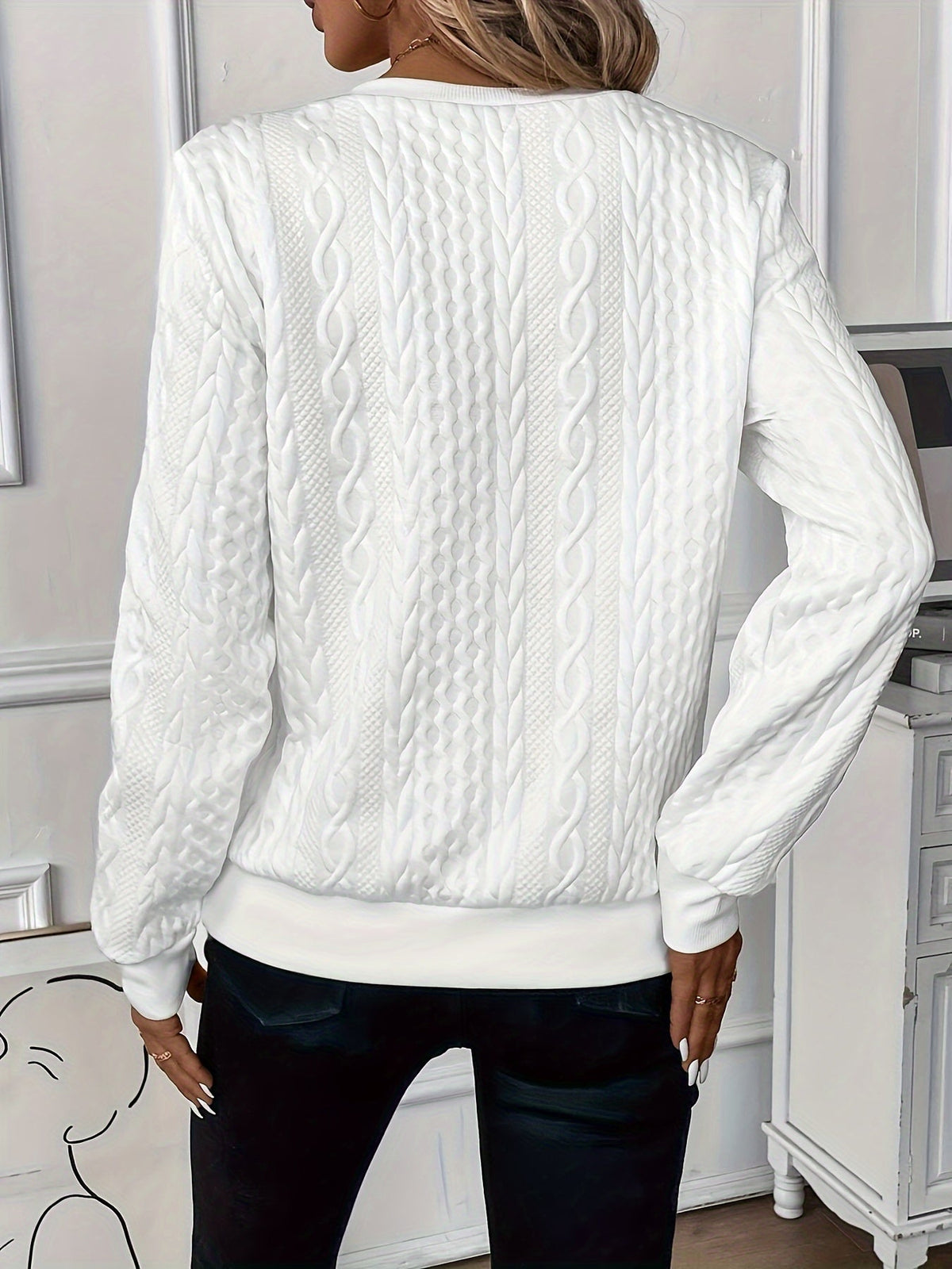 Soft Crew Neck Sweater with Chic Style
