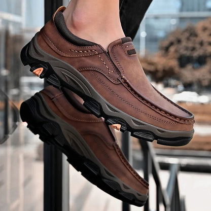 Men's Slip-On Loafers Round Toe Casual