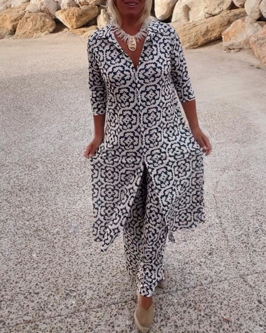 Women's Printed Two-Piece Set - VibreMode
