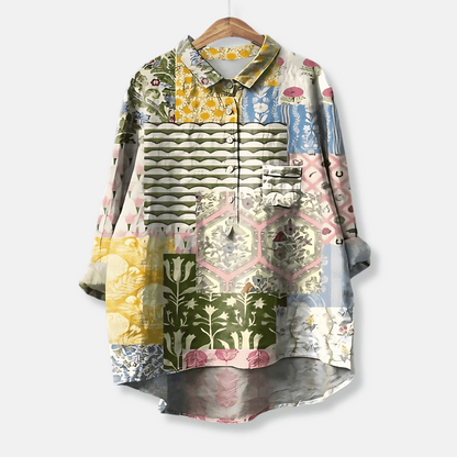 Women's Loose Fit Long Sleeve Blouse