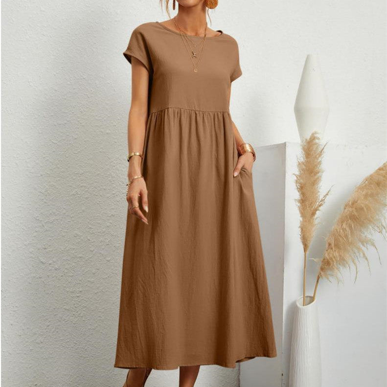 Women's Relaxed Fit Midi Dress - VibreMode