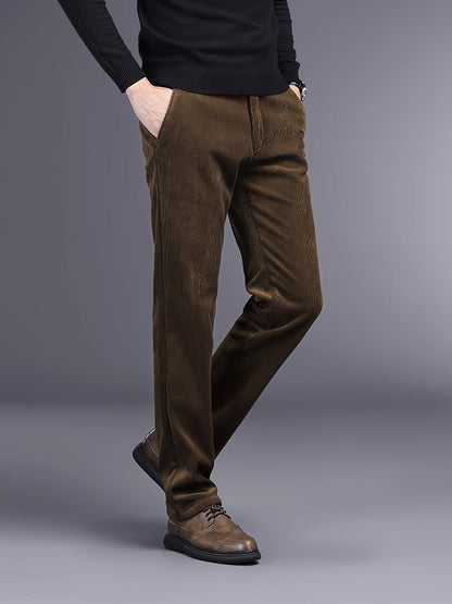 Rugged Textured Cord Pants