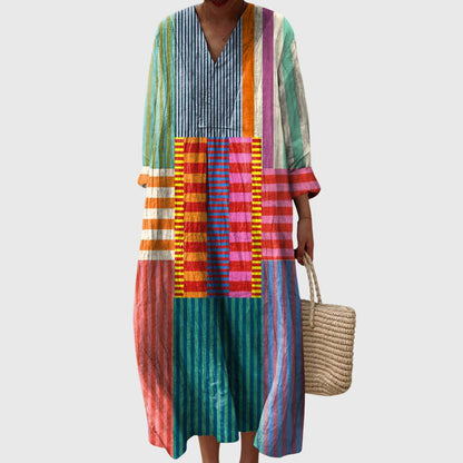 Ladies' Chic Layered Midi Dress