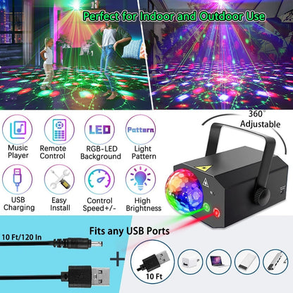 Laser Disco Stage Light 2-In-1
