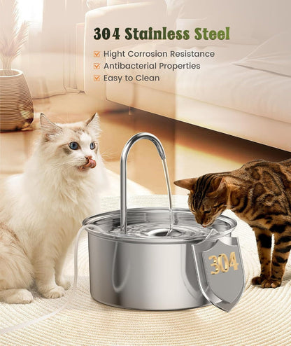 Stainless Steel Pet Water Fountain