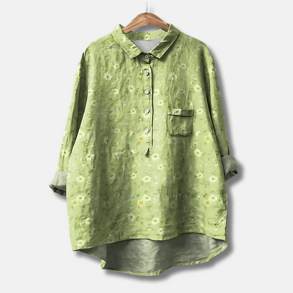 Women's Loose Fit Long Sleeve Blouse