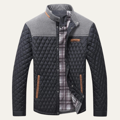 Men's Quilted Bomber Jacket Lightweight Padded