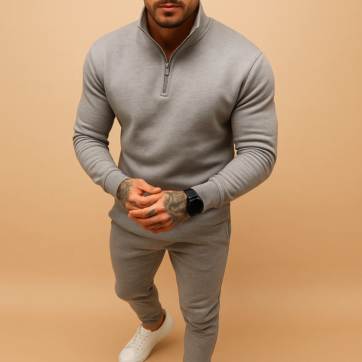 Men's Cotton Lounge Set Hoodie And Joggers