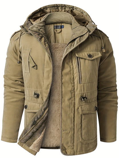 Men's Thick Padded Winter Jacket Outdoor