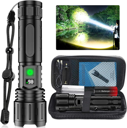 High Power LED Flashlight 100000 Lumen Torch