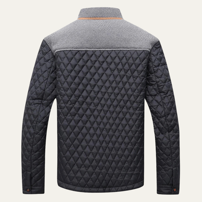 Men's Quilted Bomber Jacket Lightweight Padded