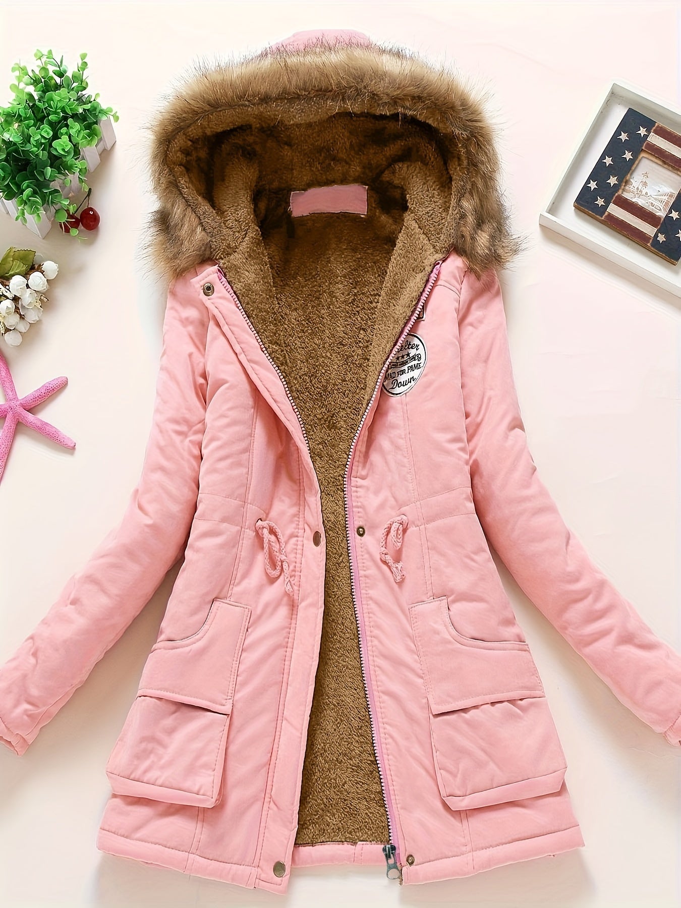 Women's Parka Coat Warm Hooded Waterproof - VibreMode