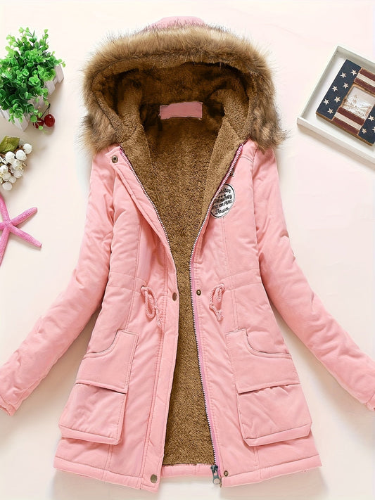 Women's Parka Coat Warm Hooded Waterproof - VibreMode