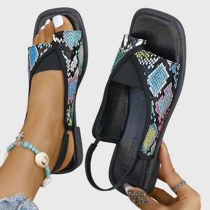 Stylish Block Heel Women's Slip On Sandals