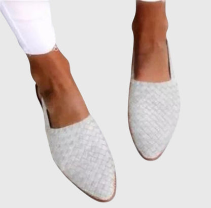 Comfortable Womens Canvas Slip On Flats Shoes