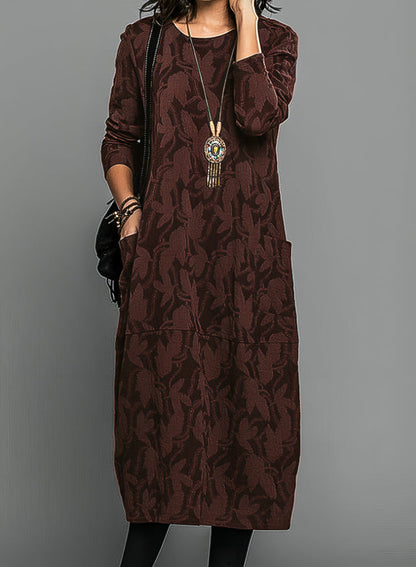 Beautiful Fitted Long-Sleeve Evening Dress