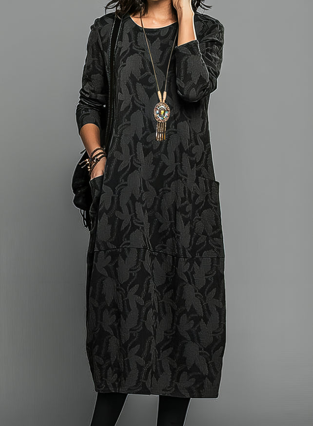 Elegant Floral Midi Dress for Women