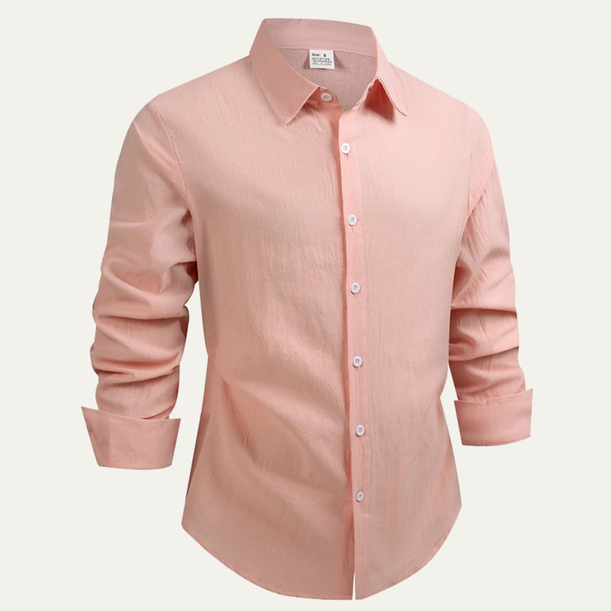 Men's Linen Cotton Dress Shirt