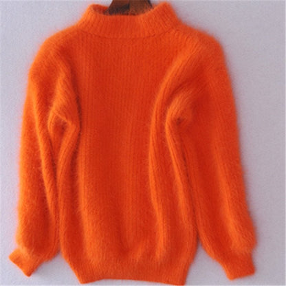 Women's Mohair Turtleneck Sweater