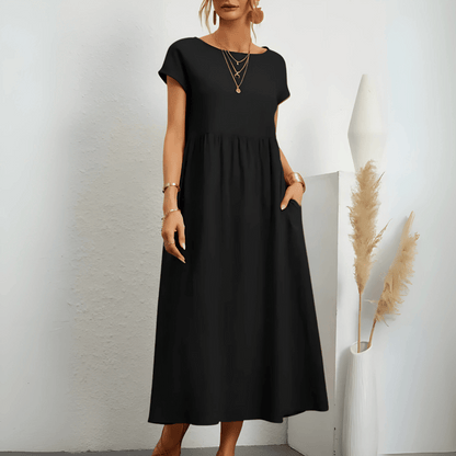 Women's Cotton Linen Maxi Dress