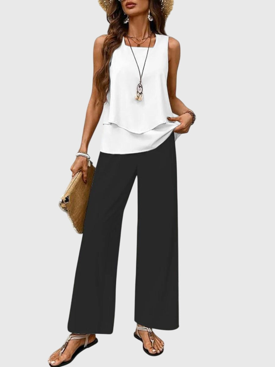 Casual Women's 2 Piece Loose Fit Pant Set
