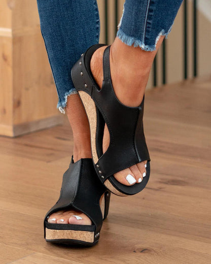 Comfortable Vegan Heel Sandals