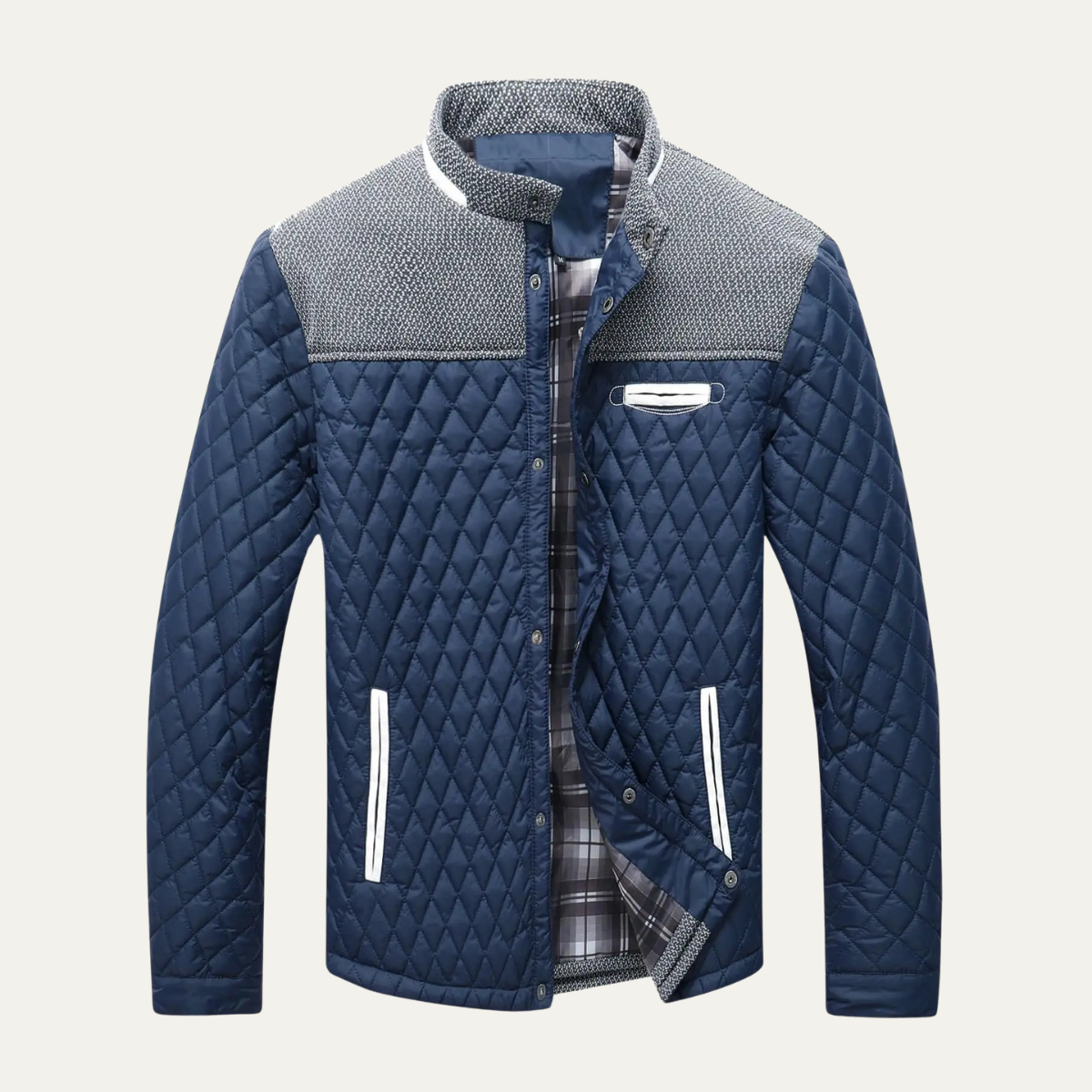 Men's Quilted Bomber Jacket Lightweight Padded