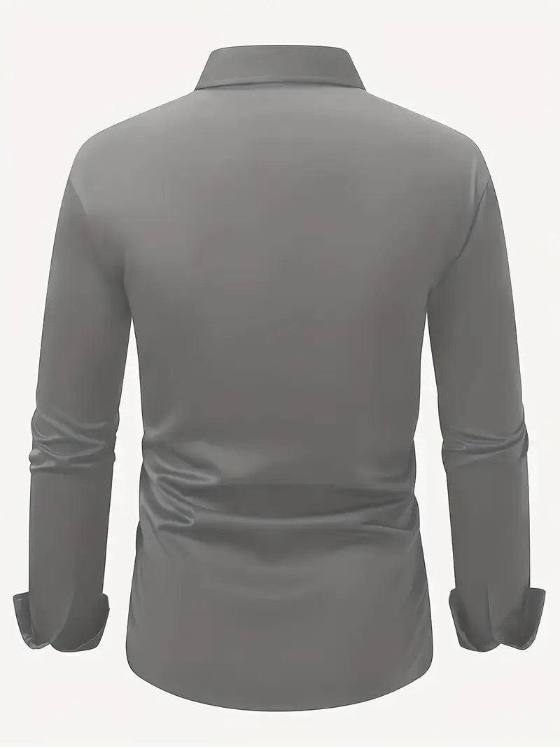 Men's Long Sleeve Button Down Dress Shirt