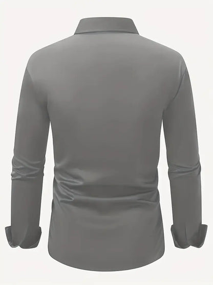Men's Long Sleeve Button Down Dress Shirt