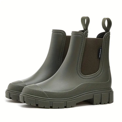 Thick Heel Chelsea Ankle Boots