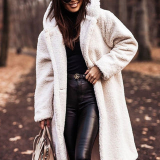 Women's Faux Fur Parka Coat With Hood