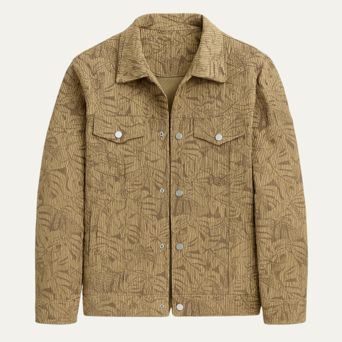 Men's Quilted Cotton Jacket Lightweight Insulated - VibreMode