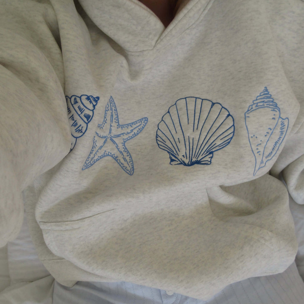 Women's Seashell Hoodie Sweatshirt - VibreMode