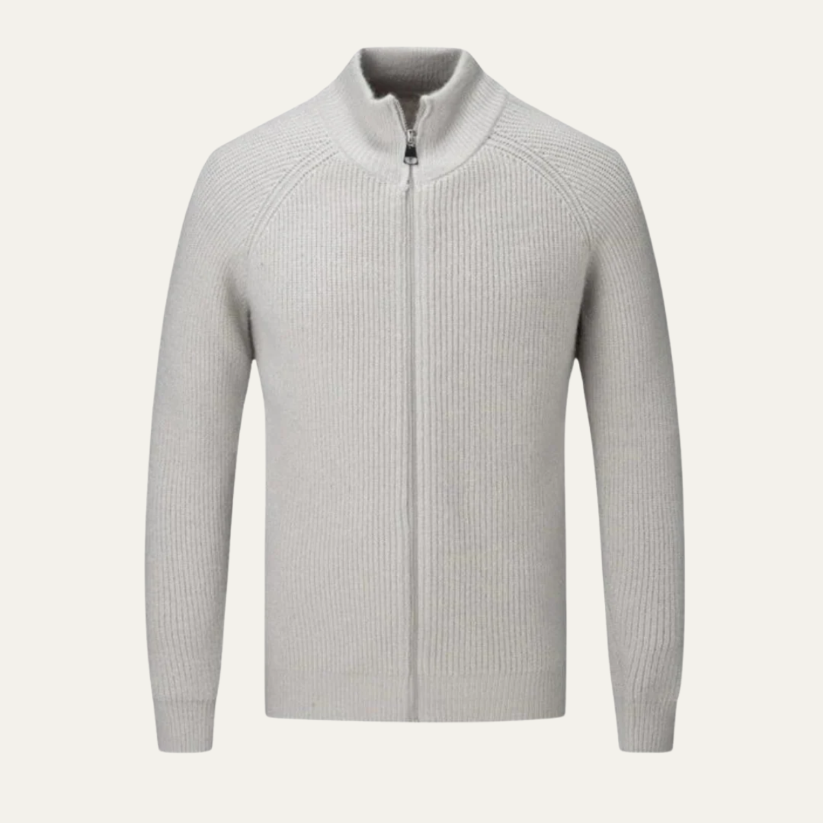 Men's Merino Wool Zip Up Cardigan