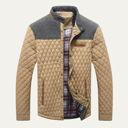Men's Quilted Bomber Jacket Lightweight Padded