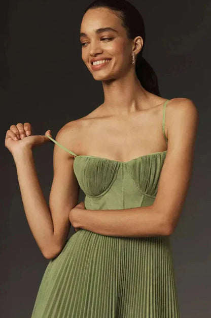 Elegant Strappy Floor Length Maxi Dress
