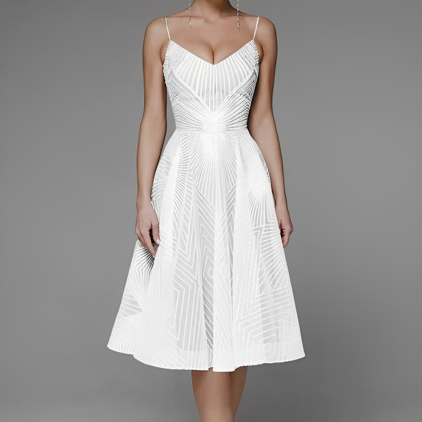Women's Evening Dress Symmetry Line - VibreMode