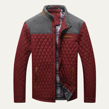 Men's Quilted Bomber Jacket Lightweight Padded