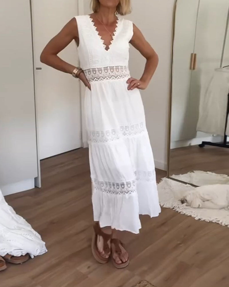 Free Spirit Women's Flowy Maxi Wrap Dress