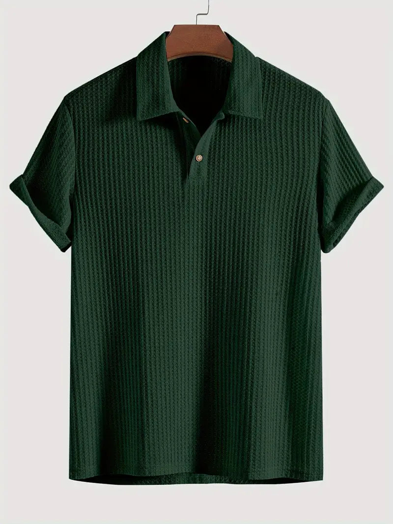 Men's Polo Shirt Solid Textured - VibreMode
