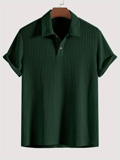 Men's Polo Shirt Solid Textured - VibreMode