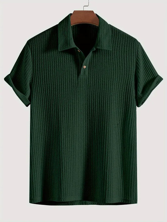 Men's Polo Shirt Solid Textured - VibreMode