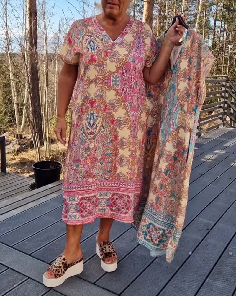 Casual Summer Print Sundress