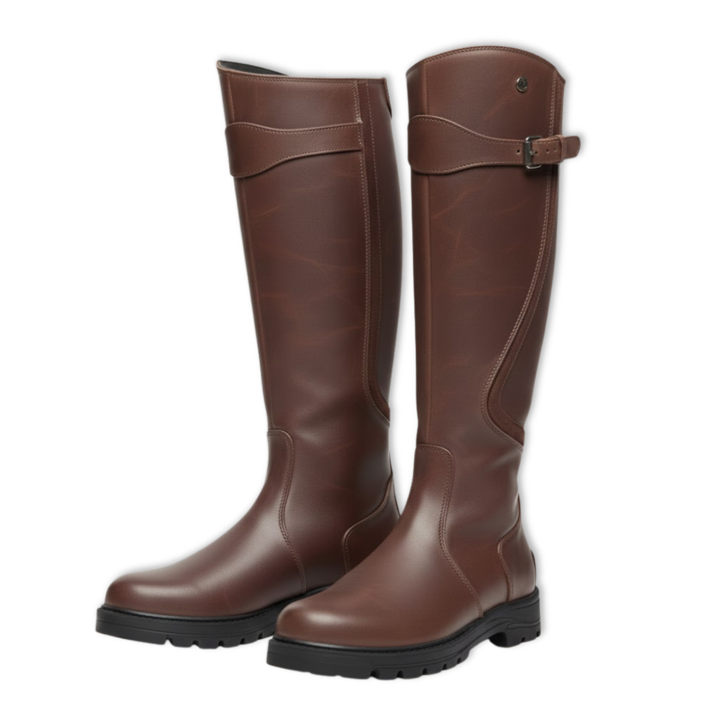 Tall Brown Suede High Heel Ankle Boots