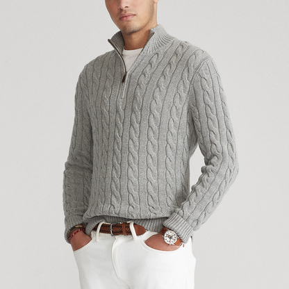 Men's Half Zip Sweater Classic Style - VibreMode