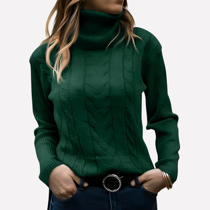 Women's Turtleneck Sweater Relaxed Fit