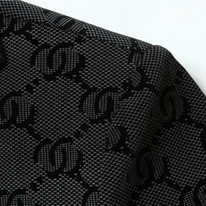 Men's Houndstooth Business Jacket Oversized