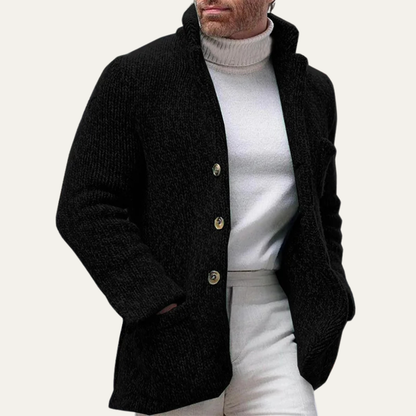 Pemberton Men's Knitted Cardigan Smart Casual Button Up Winter